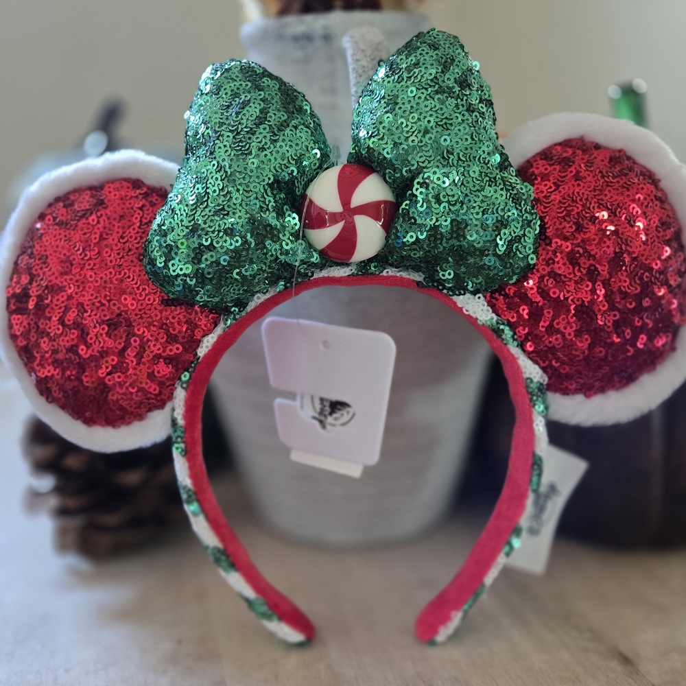 Disney Green and Red Sequin Kids Headband
